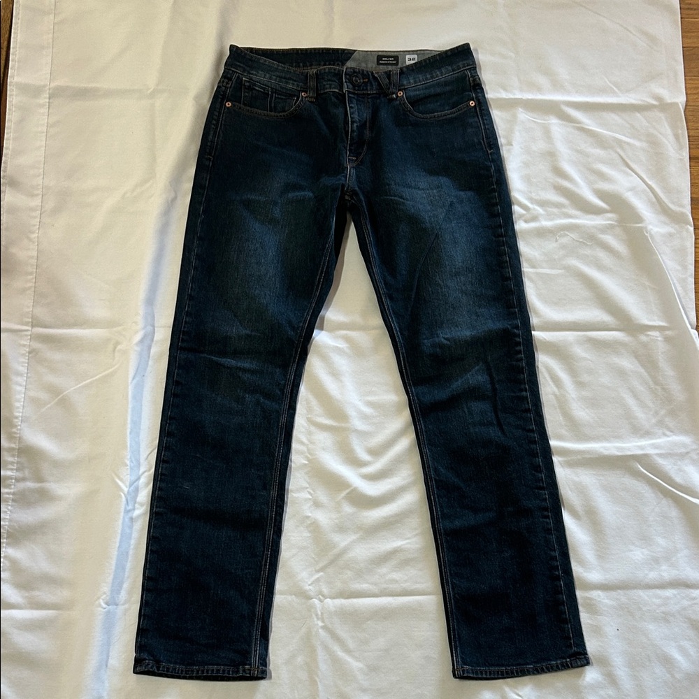 Volcom Men's Slim Jeans - Dark Blue